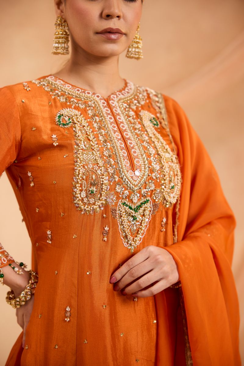 MAHVEEN A-LINE KURTA SET