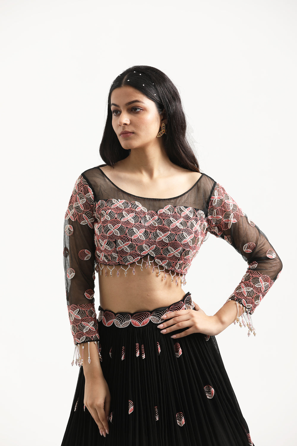 Black Lehenga Set