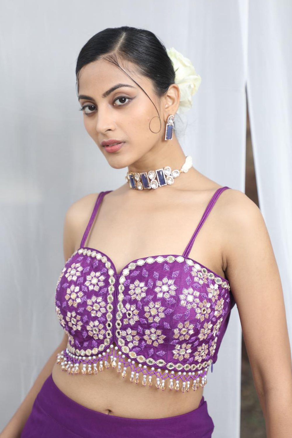 Purple Cape Garara Set