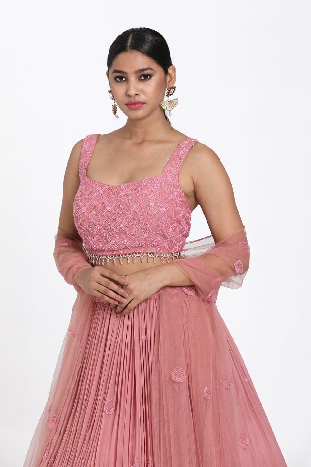 Onion Pink Lehenga Set