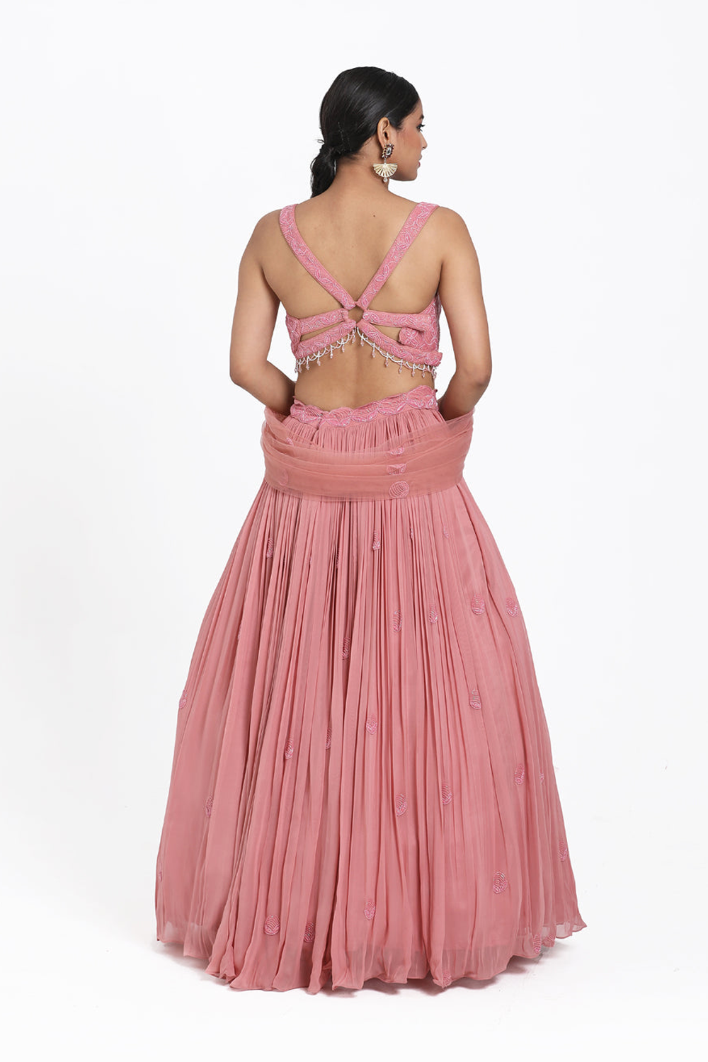 Onion Pink Lehenga Set