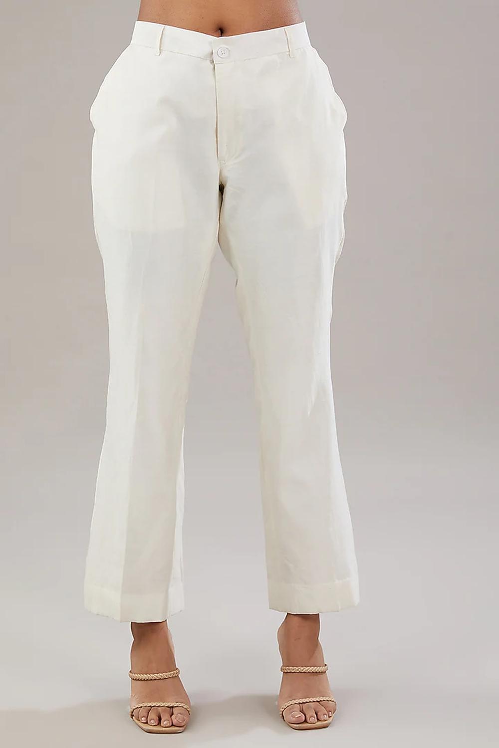 Off White With Peach And Yellow Tie Dye Frill Sequence Embroidered Shirt.