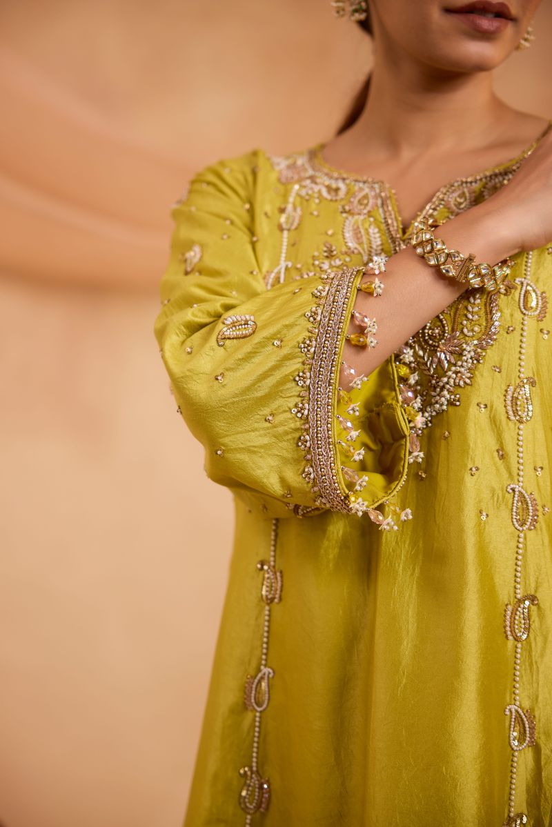 TAJDAR A-LINE KURTA SET