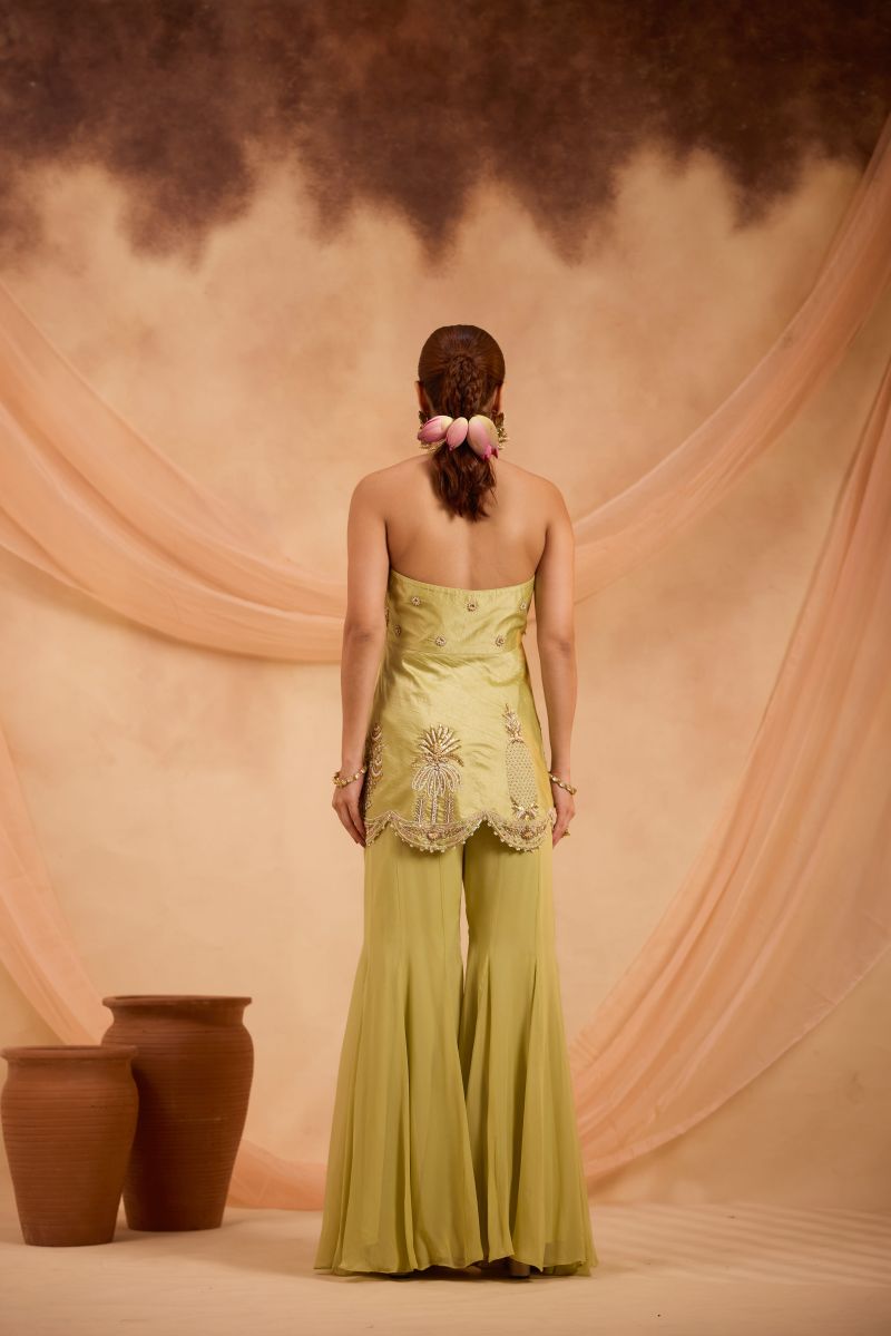 ZAREEN PEPLUM SHARARA SET